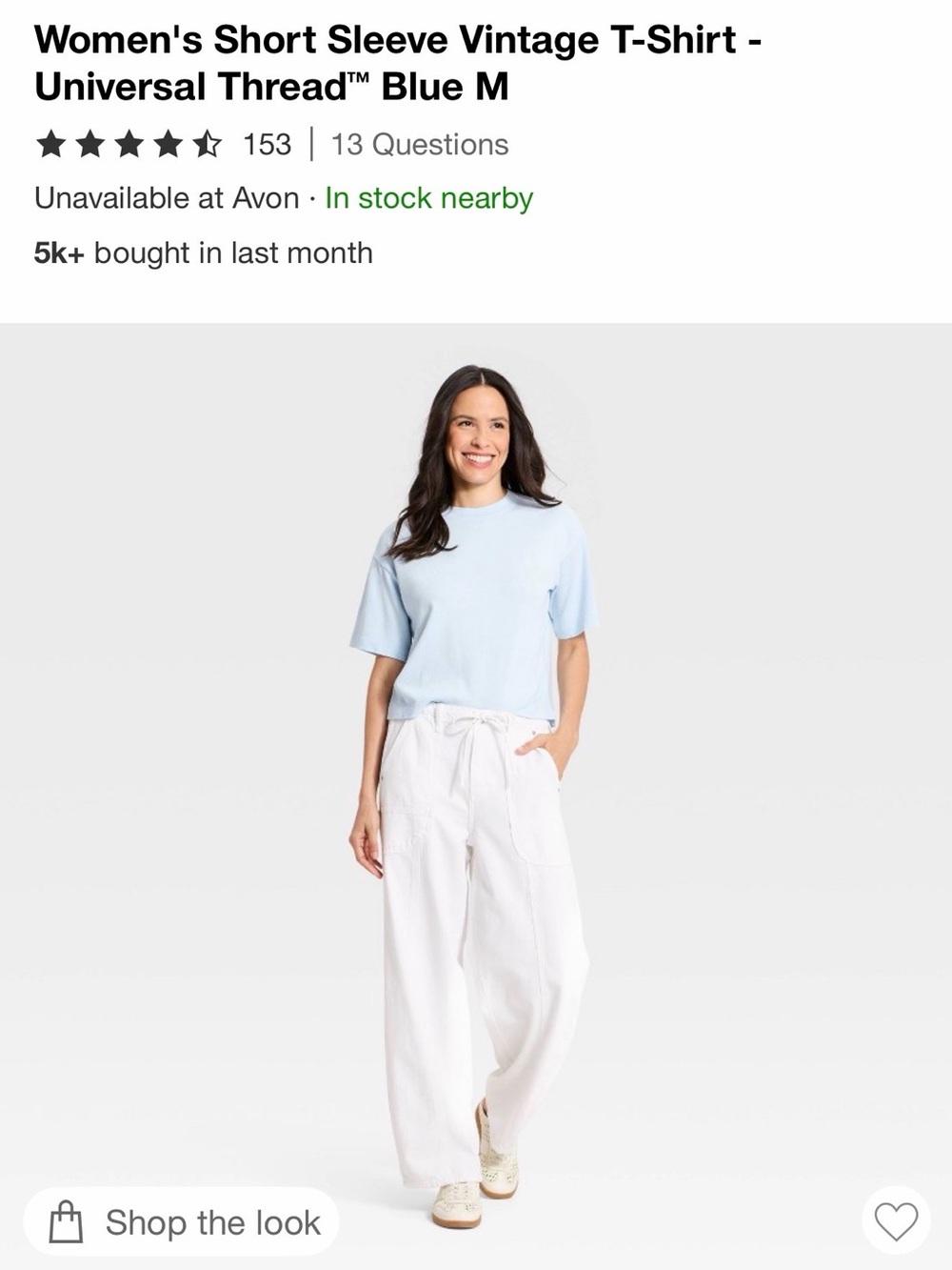 Universal Thread Light Blue Short Sleeve Tee